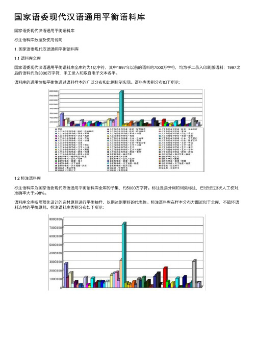 国家语委现代汉语通用平衡语料库