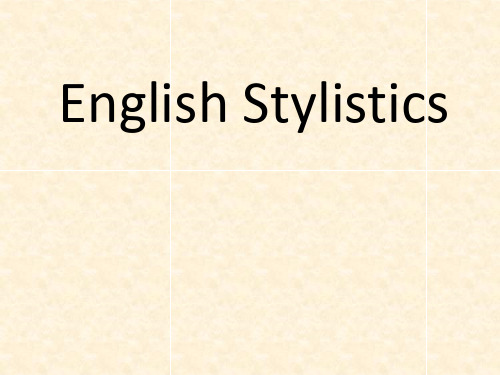 English Stylistics
