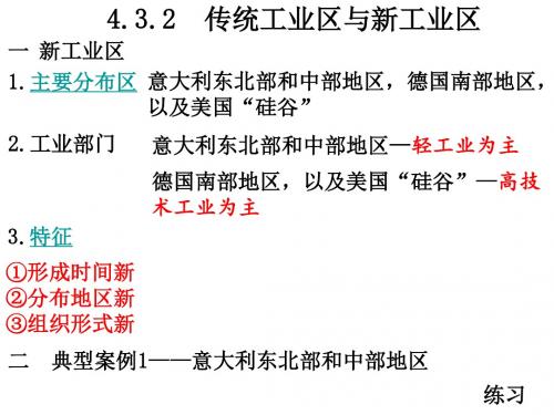 4.3.2  传统工业区与新工业区