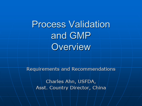 FDA  Process Validation