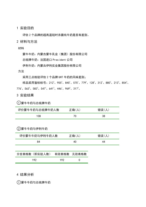 感官实验报告