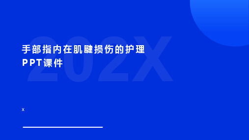 手部指内在肌腱损伤的护理PPT课件