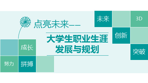 点亮未来——大学生职业发展与规划(第七章)