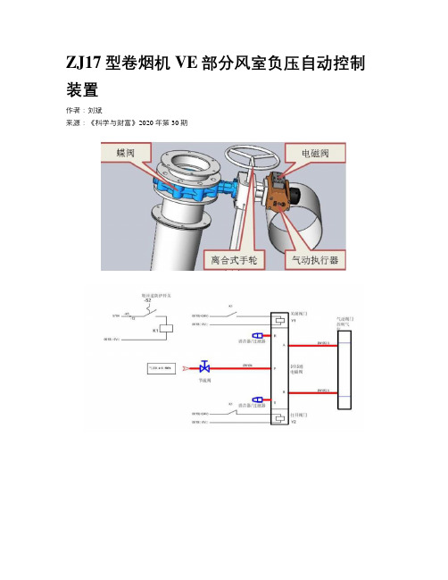 ZJ17型卷烟机VE部分风室负压自动控制装置