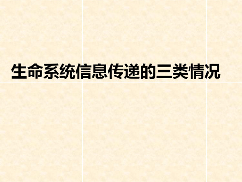 高中生物 第五章 生态系统及其稳定性 5.4 生命系统信息传递的三类情况课件 新人教版必修3