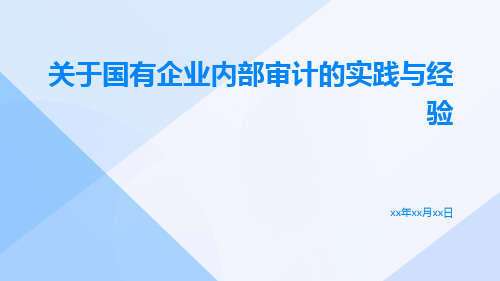 关于国有企业内部审计的实践与经验