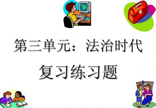 人民版九年级思想品德第三单元复习练习