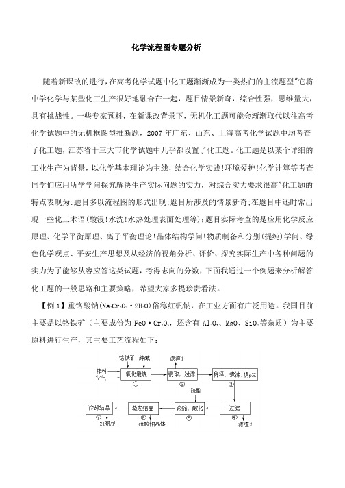 高中化学---化学流程图专题分析(优秀)