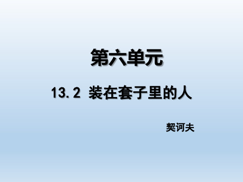 统编版必修下册《装在套子里的人》课件ppt(27页)