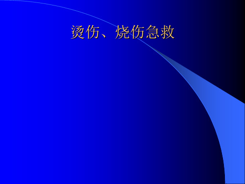 烧烫伤急救PPT课件