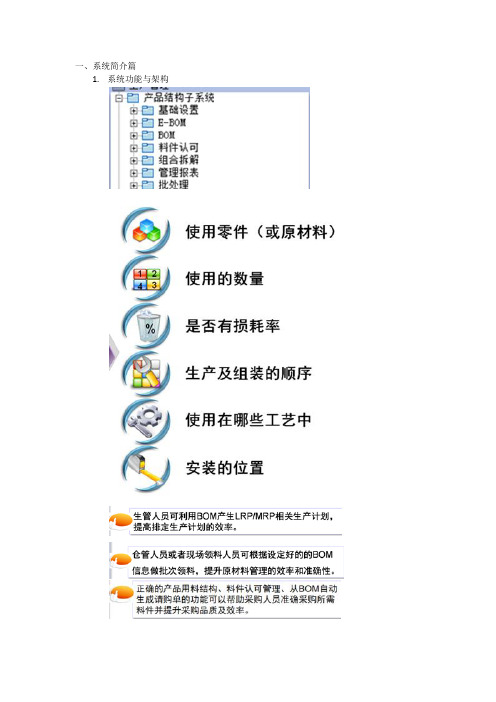 易飞9.0产品结构管理系统BOM-学习手册