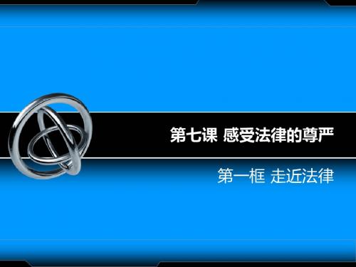 七年级政治下册 第七课《感受法律的尊严》课件 人教新课标版