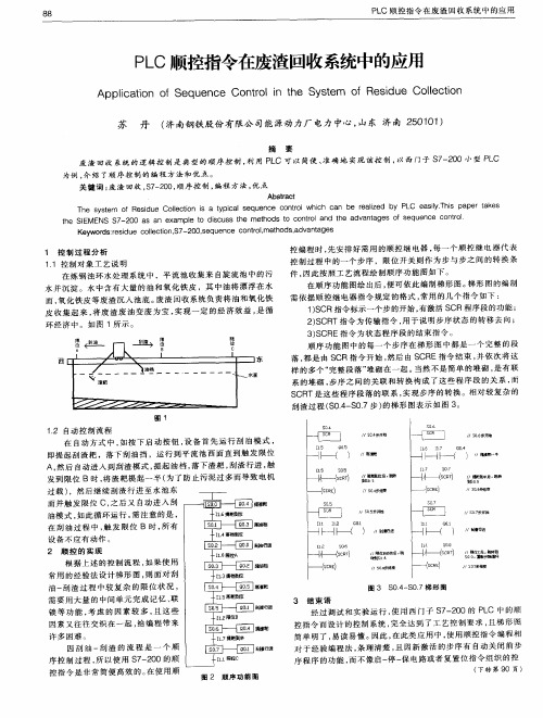 PLC顺控指令在废渣回收系统中的应用