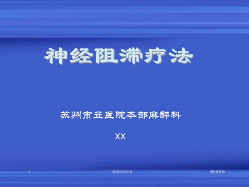 神经阻滞疗法.pptx