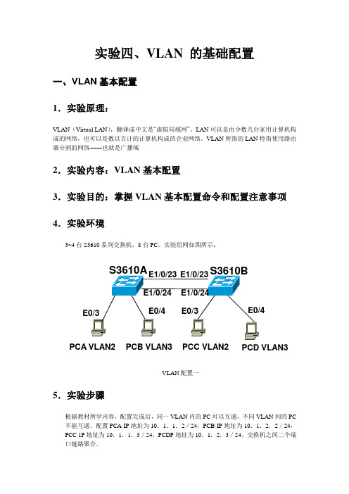 VLAN 的基础配置