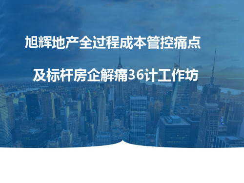 旭辉地产集团   成本造价   _房地产全过程成本管控痛点