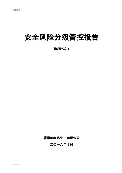 安全系统风险分级管控报告材料