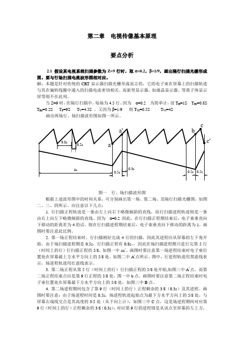 电视原理习题答案第二章