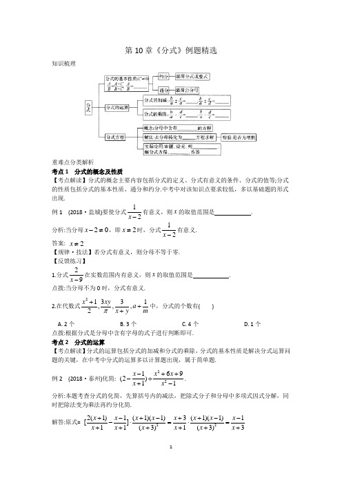 八年级数学下册第10章《分式》精选好题(含答案)