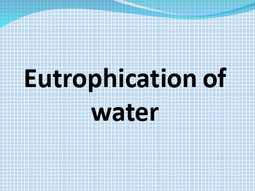 水体富营养化英文