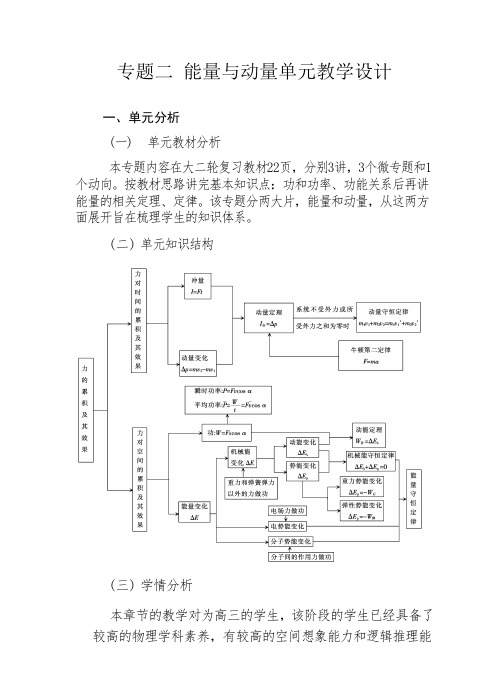 力学三大观点的综合应用教学设计