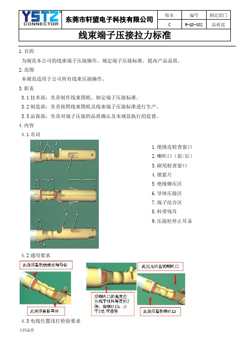 线束端子压接规范