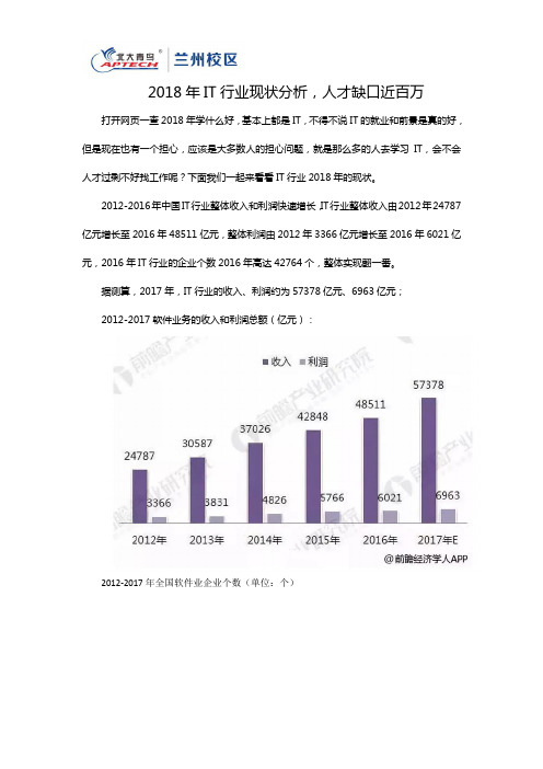 2018年IT行业现状分析,人才缺口近百万