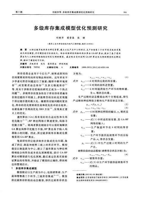 多级库存集成模型优化预测研究