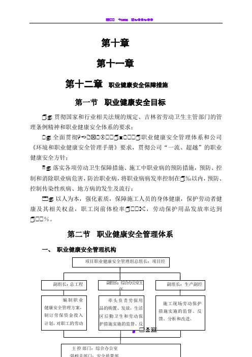 10.职业健康安全保障措施