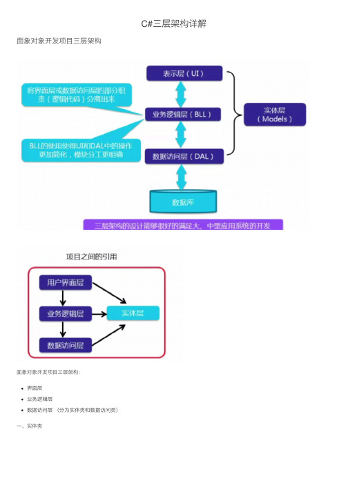 C#三层架构详解