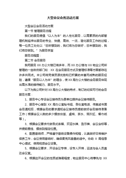 大型会议会务活动方案