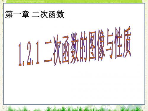 新湘教版九年级数学下册第一章《二次函数图像与性质》公开课课件