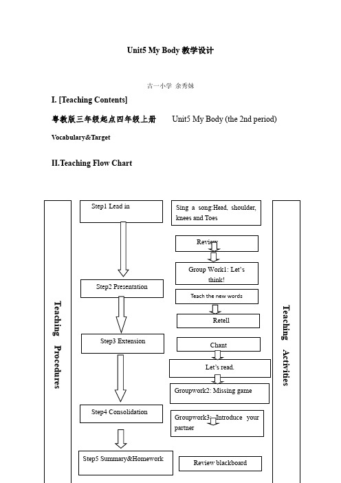 Unit5 My Body教学设计[1]