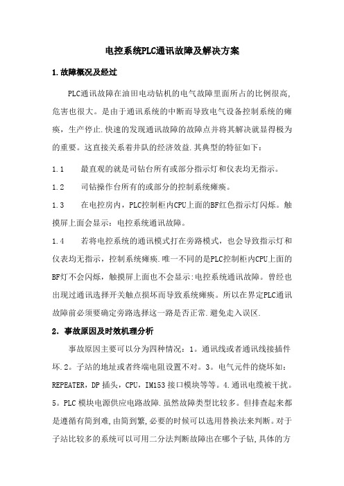 常见PLC通讯故障及解决方案