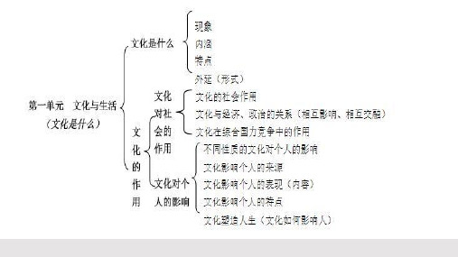 人教版高中政治必修三文化生活第一单元复习优质课件(共14张PPT)