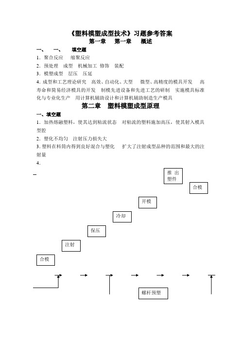 塑料模塑成型技术习题参考答案