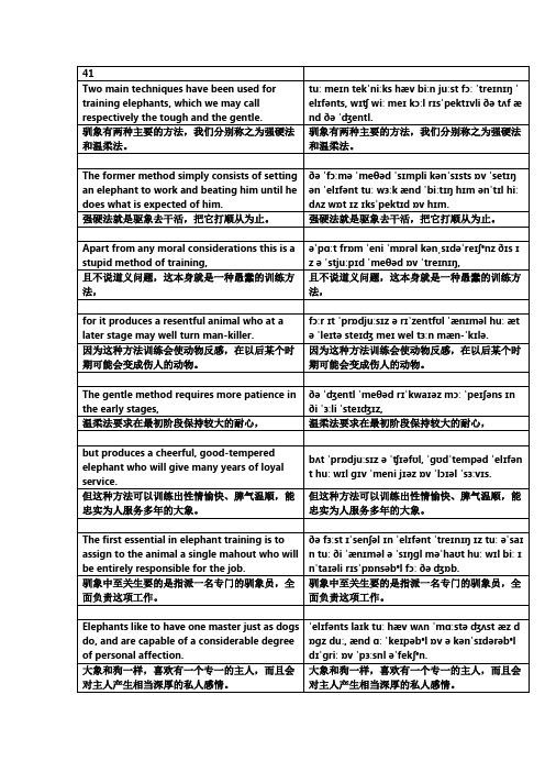 图说英语新概念英语第四册课文音标版讲义Lesson41