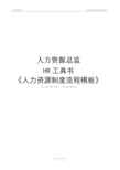 人力资源总监工具书(人力资源制度流程模板)