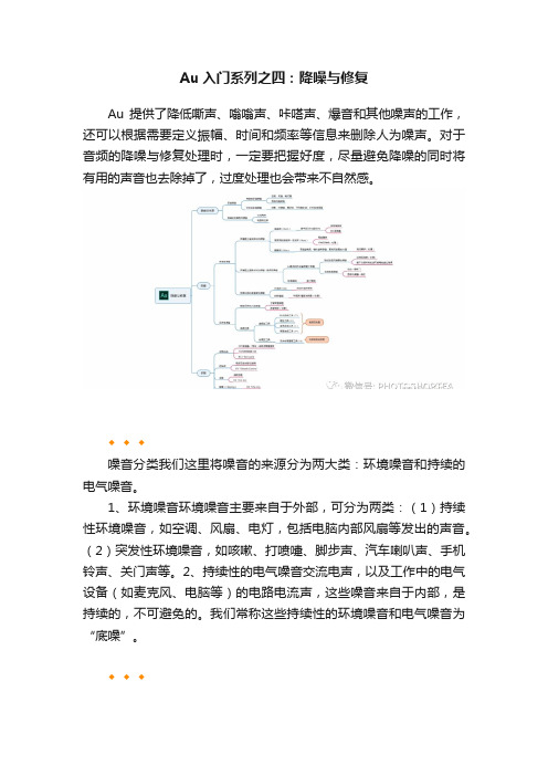 Au入门系列之四：降噪与修复