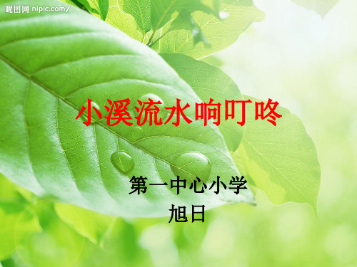 小溪流水响叮咚说课课件.ppt