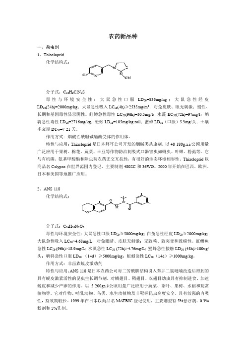 国外农药新品种