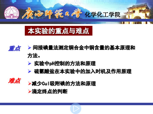 间接碘量法测定铜合金中铜含量