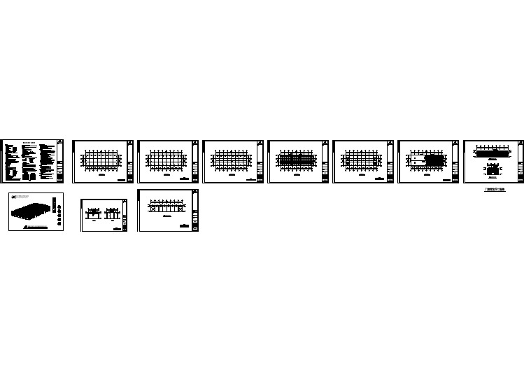 山西临汾某16x48米厂房结构设计CAD图