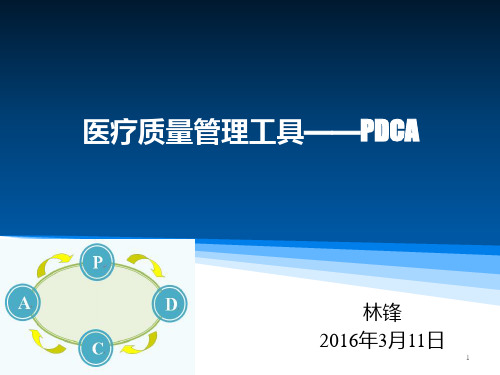 医疗质量管理工具-PDCA