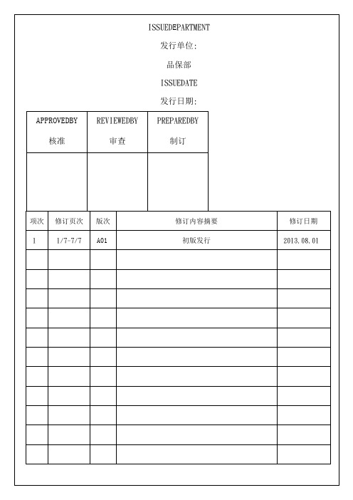 PCB铝基板材料检验标准