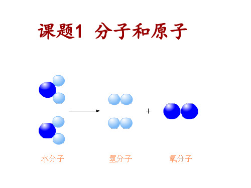 人教版九年级化学第3单元课题1分子和原子 ( 共42张PPT)