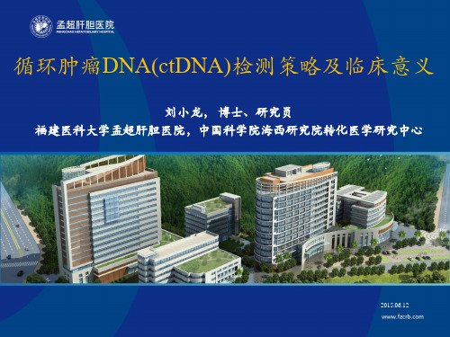 刘小龙 循环肿瘤DNA(ctDNA)检测策略及临床意义