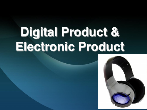 Digital product(电子数码产品)PPT