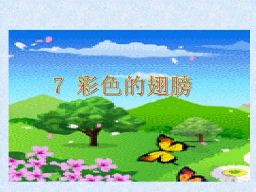 《彩色的翅膀》ppt