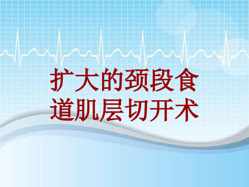 手术讲解模板：扩大的颈段食道肌层切开术